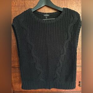 Talbots Classic Black Cable Knit Sweater